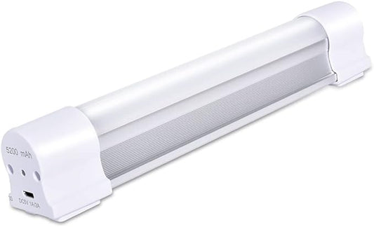 LETOUR Rechargeable Light LED Tube Magnetic Light 4000Lumens 5200mAh 5 Levels Dimming Camping Lantern USB Rechargeable Portable Lights with 2 Magnets Endurance for 60 Hours