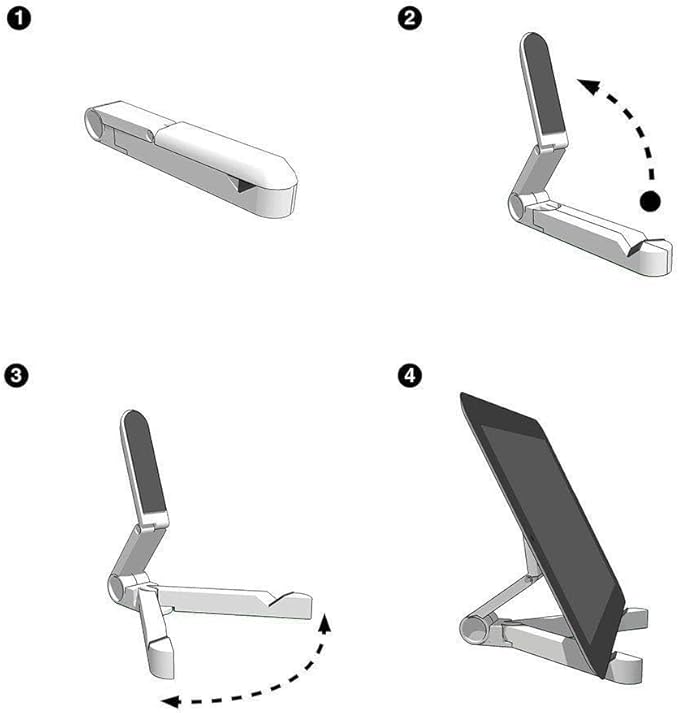 Kado Tablet Stand for Tablet, Adjustable Portable Monitor Holder, Foldable iPad Accessories for Office Compatible with Kindle, Switch, Surface Pro, iPad Pro/Air/Mini, iPhone Pro/Max/Plus