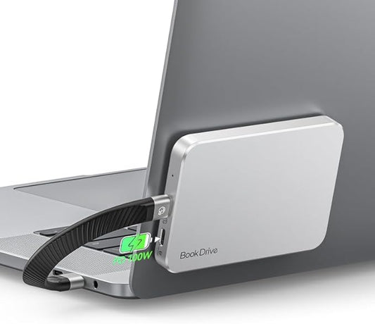 ORICO BookDrive 512 GB Magnetic External SSD with PD 100W Charging for Labtop & USB-C Smartphone - Magsafe Portable Solid State Drive, 1000MB/s for USB 3.2 Gen2 - P10Plus