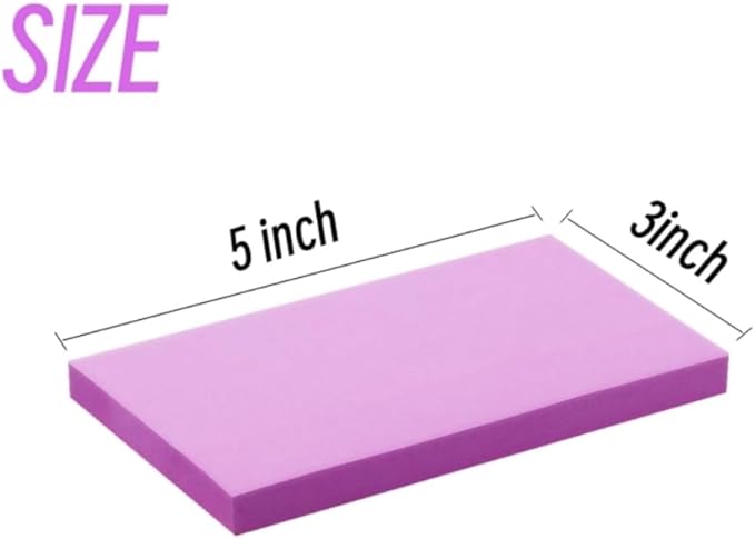 Early Buy Sticky Notes 3 in x 5 in, 6 Bright Color, 6 Pads Self-Stick Notes, 70 Sheets/Pad