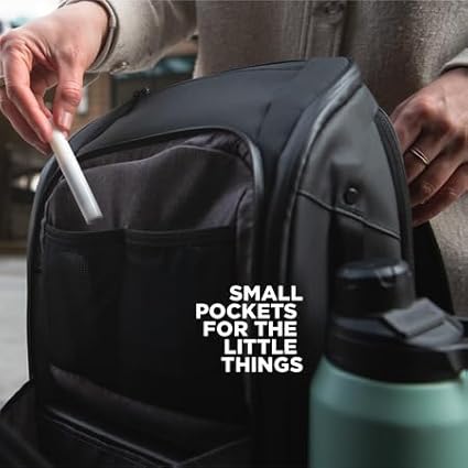 NOMATIC 14L Backpack- Carry On Backpack and Water Resistant Laptop Bag - Carry On or Business Backpack for Men and Women (Black)