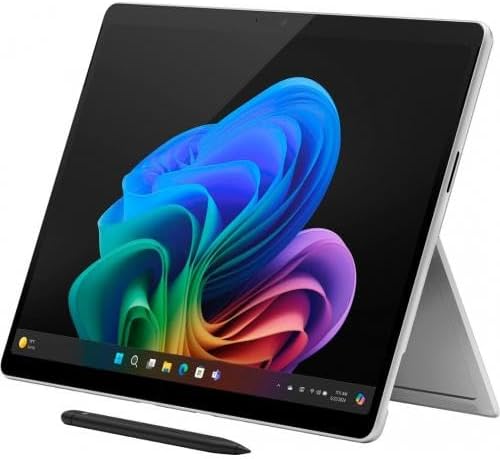 Microsoft Surface Pro 2-in-1 Laptop/Tablet (2024), Windows 11 Copilot+ PC, 13" Touchscreen Display, Snapdragon X Plus (10 Core), 16GB RAM, 256GB Storage, Platinum