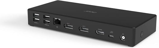 Acer USB Type-C Dock M501 | 1 x HDMI 2.0 Ports | 1 x Display Port 1.4 | 2 x USB 3.1 Gen 1 Ports | 2 x USB 2.0 Ports | Ethernet | Power Delivery – 85W | Requires One USB 3.1 Type-C on Computer