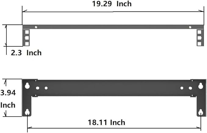 1U Folding 19 Inches Cold Rolled Steel Wall Mountable Simple Vertical Rack and Networking Euipment Rack Including Hardware for Assembly (1)