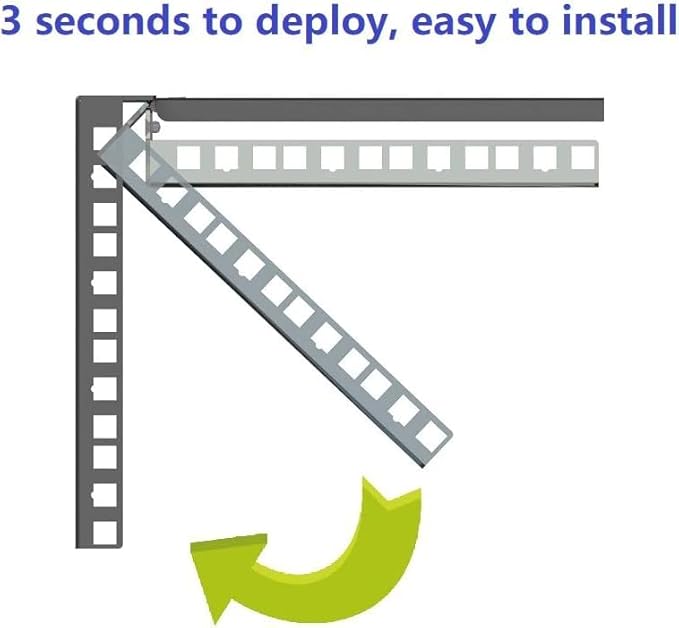 1U Folding 19 Inches Cold Rolled Steel Wall Mountable Simple Vertical Rack and Networking Euipment Rack Including Hardware for Assembly (1)