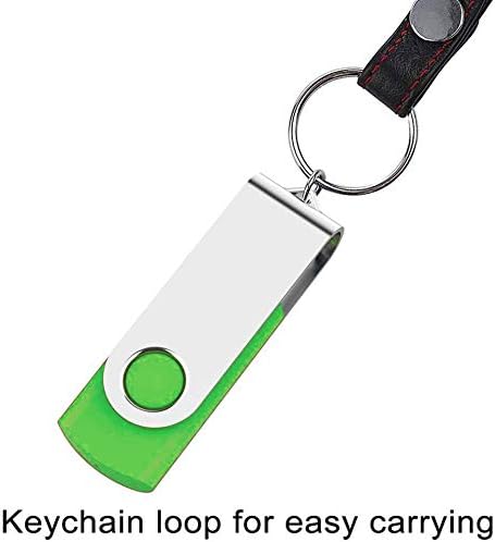 TOPESEL 10 Pack 16GB USB 3.0 Flash Drive Memory Stick Thumb Drives (5 Mixed Colors: Black Blue Green Red Silver)