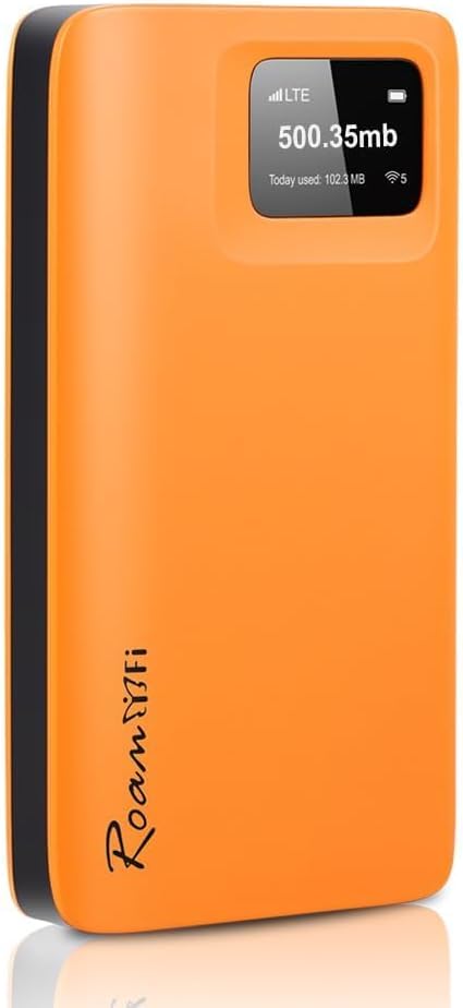 RoamWiFi 4G LTE Mobile Hotspot Router, Worldwide Portable High Speed Hotspot with US 10GB & Global 1GB Data 30Day, 10 Devices No SIM Card Needed,Pocket Hotspot for Travel in 170+ Countries