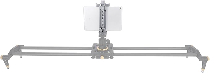 NICEYRIG Tablet Tripod Mount Aluminum Holder for iPad mini 8.3'' 7.9'', iPad Air, iPad Pro, 130mm - 223mm Adjustable Mounting Clamp with Double Locking Points, Quick Release Plate for Arca-style - 616