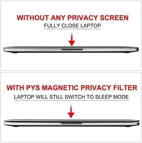 PYS MacBook Air 13.6 Inch Magnetic Privacy Screen for M2 Chip 2022 (A2681) - Removable Anti-Spy Laptop Shield