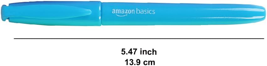 Amazon Basics Highlighters, Fluorescent Ink, Chisel Tip, School Supplies, 24 Pack, Multicolor