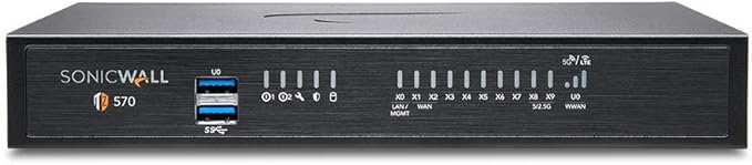 SonicWall TZ570-W Network Security Appliance (02-SSC-2835) Bundled with a SonicWall TZ570W 1YR 24x7 Support License (02-SSC-5077)