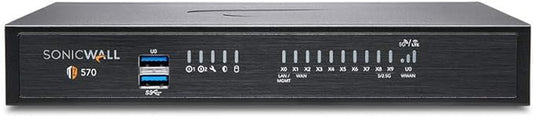 Sonicwall TZ570P with 8x5 Support (02-SSC-5862) | TZ570P Network Security Appliance with 1 Year 8x5 Support License | Next-Generation Firewall | 8X 1GbE Ports, 2X 5GbE Ports