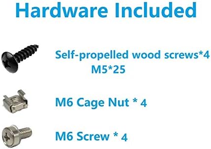Jingchengmei 3U Wall Mount Patch Panel Bracket - 19 inch Steel Vertical Mounting Bracket for Network and Data Equipment (1)