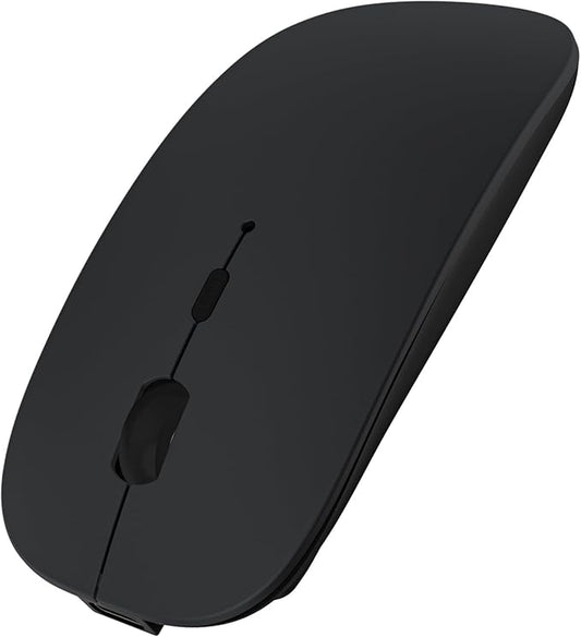 SUNGI Bluetooth Mouse for Laptop/MacBook/iPad/Android PC,Rechargable Quiet Slim Wireless Mice Compatible with Windows/Linux/Tablet,Black