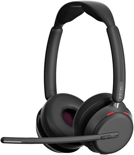 EPOS Impact 1060T ANC Adaptive Noise Cancelling Wireless Headset for PC with Active Noise Cancellation, AI™ Mic, Super Wideband Audio, Bluetooth, Wireless Charging, Microsoft Teams Certified