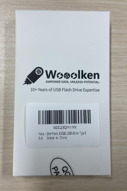 USB C Flash Drive 32GB 2 Pack, Wooolken USB 3.0 Dual Drive Type-C Thumb Drive OTG Memory Stick Compatible with iPhone 16/15, Android Smartphone/Tablets/Computers