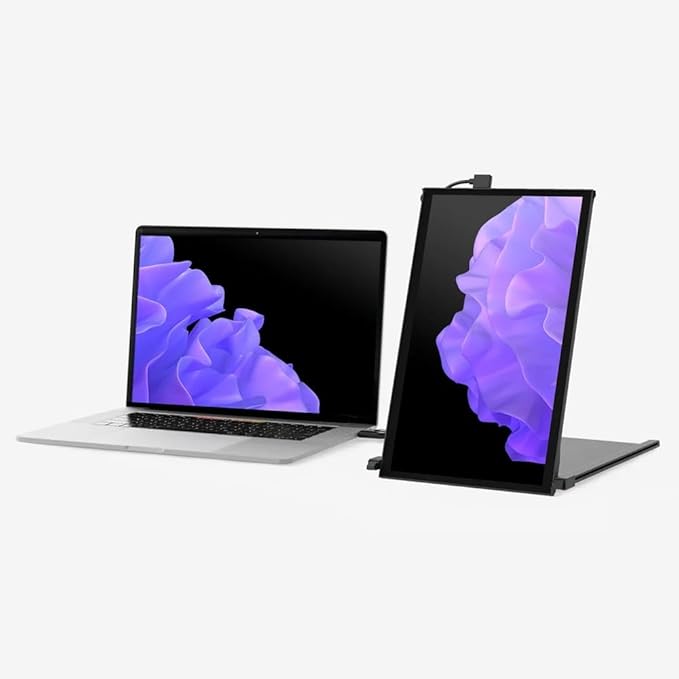2025 Mobile Pixels Duex Plus DS 13.3" Portable Monitor, USB Type-C/HDMI Plug and Play Laptop Screen Extender, FHD 1080P Laptop Monitor, Compatible with Windows/Mac