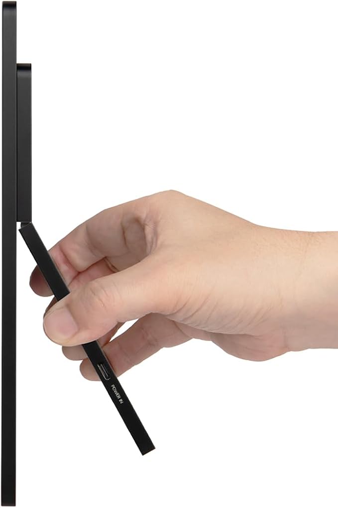 SOTSU FlipAction Go 14" Premium Portable Monitor SFA14PMSB | Robust but Lightweight | Tempered Glass Cover | 1080p | 400 Nits | 100% sRGB | 5W | Super Versatile | USB C or Mini HDMI