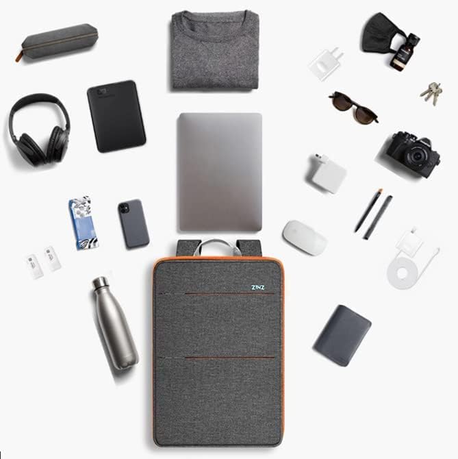 ZINZ Slim & Expandable Laptop Backpack Water Resistant Travel Backpack Compatible with MacBook Air/Pro 13-14 inch XPS 13 Surface 13.5" and Most 13-14 inch NoteBooks,G01OG01
