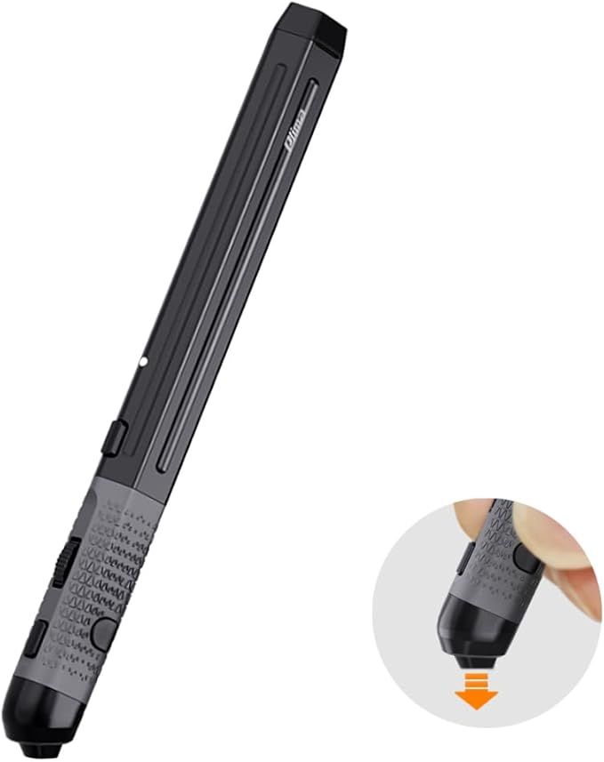 Plima Pocket Ergonomic Pen Mouse Vertical Mouse,DPI 800/1200/1600 Adjustable,Operate thisin a Pen-Holding Manner,Type-C to USB Cable, Support Windows, Android,Linux, Mac OS(Black)