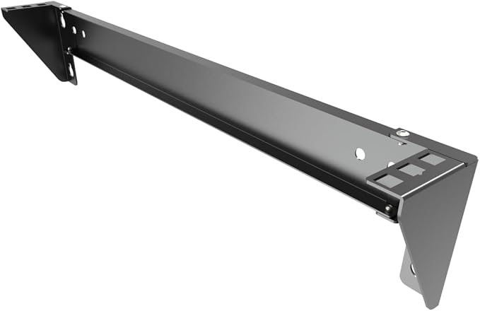 1U Folding 19 Inches Cold Rolled Steel Wall Mountable Simple Vertical Rack and Networking Euipment Rack Including Hardware for Assembly (1)