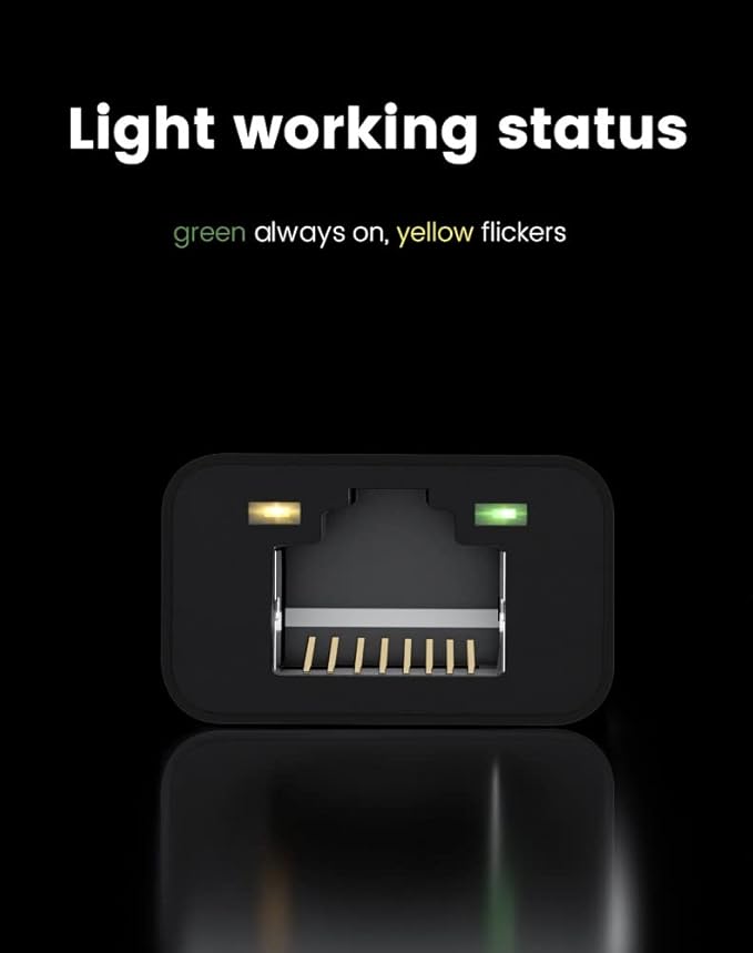 Ethernet to USB C Adapter for Surface Laptop 2 3 4 Go, Surface Pro 7 8, Compatible with Samsung Galaxy S10 S22 S23 or Tab A8 S5e