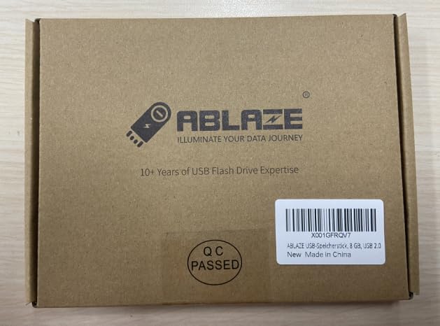 ABLAZE 8GB Flash Drive 10 Pack, USB 2.0 Memory Stick with Lanyards Swivel Thumb Drives Bulk 8GB Pendrive U Disk for Data Storage (Mixcolors)