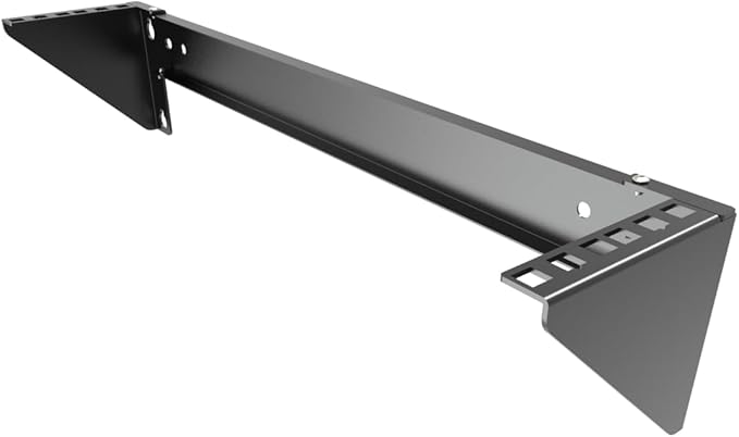 2U Folding 19 Inches Cold Rolled Steel Wall Mountable Simple Vertical Rack and Networking Euipment Rack Including Hardware for Assembly (1)