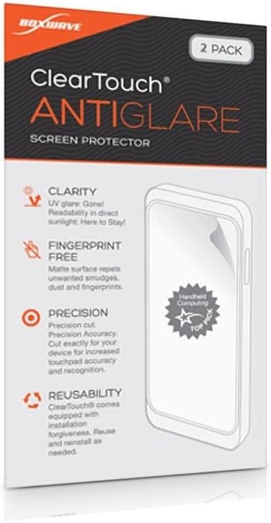 BoxWave Screen Protector Compatible with Boogie Board Blackboard Smart Scan Reusable Notebook - ClearTouch Anti-Glare (2-Pack), Anti-Fingerprint Matte Film Skin
