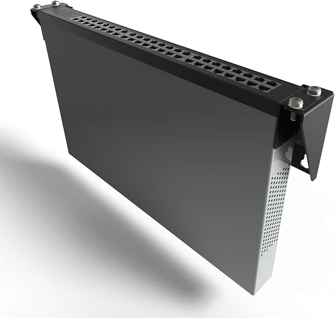 2 Pack of 1U Folding 19 Inches Cold Rolled Steel Wall Mountable Simple Vertical Rack and Networking Euipment Rack Including Hardware for Assembly (2)