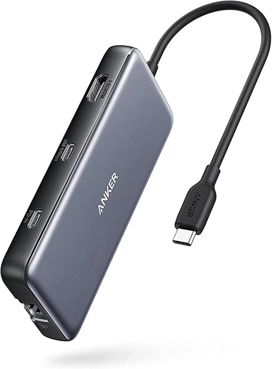 Anker 555 USB-C Hub (8-in-1), with 85W Power Delivery, 4K 60Hz HDMI Port, 10Gbps USB C and 2 A Data Ports, Ethernet microSD SD Card Reader, for MacBook Pro More
