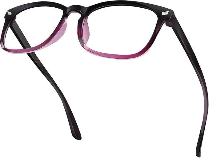 Blue Light Glasses for Woman Men | 99% Blue Light Blocking Glasses | Computer Glassess | Night Driving | Gaming | TV Phone Screen Reader Square Frame | Anti Eyestrain & UV Glare Protection