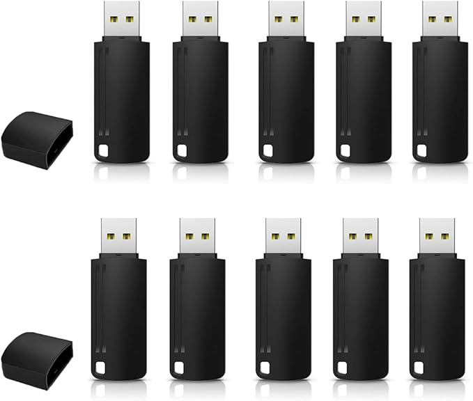 KEXIN 8GB Flash Drive Thumb Drive 50 Pack 8G USB Flash Drive Bulk Memory Stick with LED Indicator, Flash Drives Design in Snap Cap