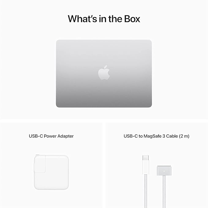 Apple 2022 MacBook Air with Apple M2 Chip, 13-inch, 8GB RAM, 512GB SSD Storage, Silver (Renewed)