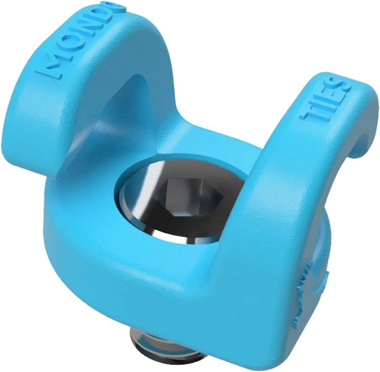 KONDOR BLUE x Armando Ferreira | MondoTies Cable Management Clips for Cameras | Cable organization, 1/4"-20 Mounted, Holds 2-3 cables, & Supports up to 20lbs of force (5-Pack) | Blue