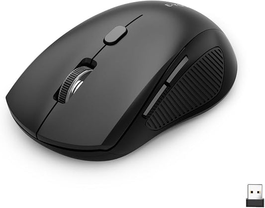 Wireless Bluetooth Multi-Purpose Mouse,DPI 4000,Portable Lightweight 2 OZ,Dual-mode 2.4GHz/BT3/BT5,Smart Power-Saving Mode For Laptop/Macbook/Computer,Ideal For Travel/Home/Office/Casual Gaming