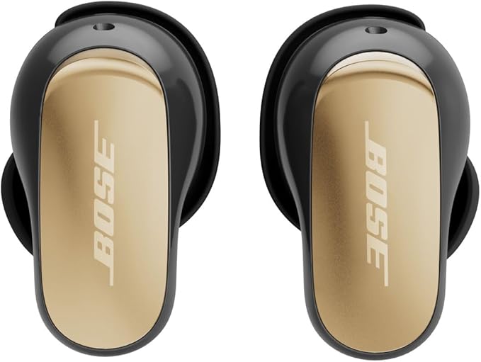 Bose New QuietComfort Ultra Bluetooth Earbuds (2nd Gen), Wireless Noise Cancelling Earbuds, Up to 6 Hours Battery, IPX4 Rating, Immersive Audio, Deep Bass, Desert Gold - Limited Edition Color