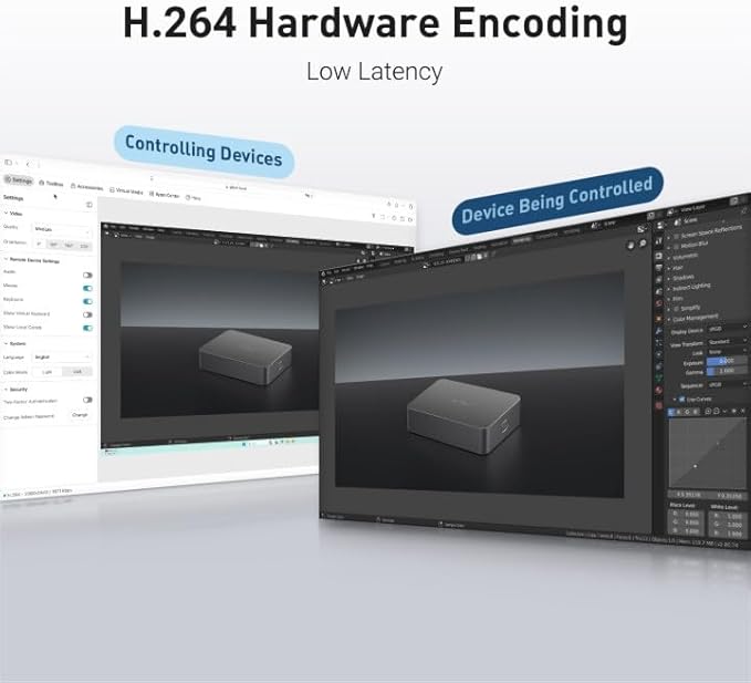 GL.iNet Comet (GL-RM1) Remote KVM Over Internet, 4K@30Hz Tailscale Support,Remote Keyboard, Video, Mouse, Install OS Via BIOS Control, Adapted KVM Switches for Home Offices,Data Center
