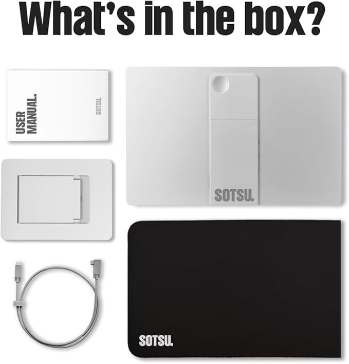 SOTSU FlipAction Elite 16" Portable Monitor | 4K | Super Compact | Pivot Rotate | 3840x2400 DCI P3 | 60Hz | 450 Nits | Full Metal CNC | Perfect Match for Mac and Windows (Silver)