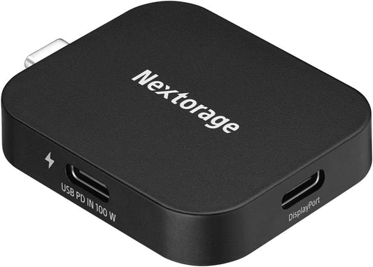 Nextorage PD & DP USB-C Adapter Compatible with Smartphones, Tablets, Laptop, Desktop PC, and More. USB C Hub Power Delivery 100W Pass-Through Charging USB Type-C DisplayPort NX-PDPA1