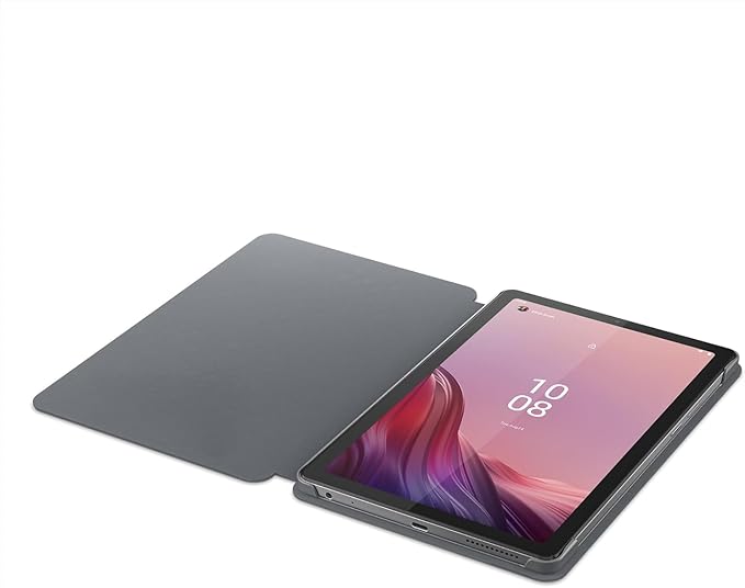 Lenovo Tab M9 9" HD Tablet, Media Tek Helio G80 8-Core Processor, Android 12 or Later, 3GB RAM 32GB Storage, Dolby Atmos, Wi-Fi, Bluetooth, USB-C, Gray, w/64GB MicroSD Card&Folio Case&Film&Stylus Pen
