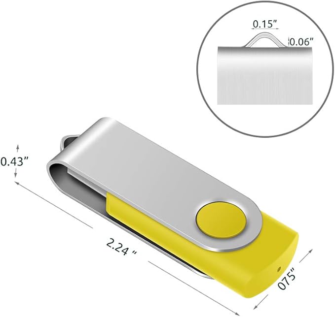 10 X Enfain 16GB Bulk USB Flash Drive Jump Thumb Zip Memory Stick 2.0 Yellow, Affordable Solutions for Promotional Giveaways, Corporate Gifts, Catalogs, Software, Direct Mail Campaigns