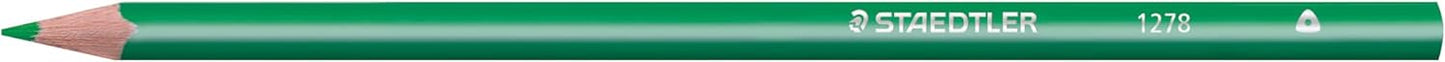 STAEDTLER Colored Pencils, Triangular Barrel, 24 Pack Assorted, Metal Tin 1278 M24