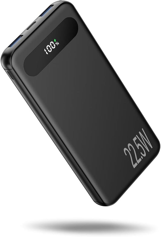 VANYUST Portable Charger, 22.5W 10000mAh USB-C in & Out Power Bank Fast Charging, PD 3.0+QC 4.0 LED Display Phone Battery Pack Compatible with iPhone 16 15 14 13 Pro Samsung S23 Google iPad Tablet etc