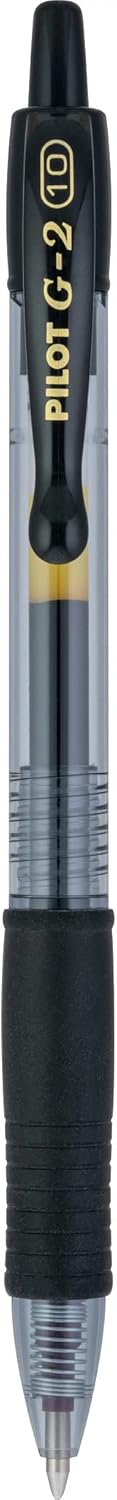 Pilot G2 Premium Gel Pens, Black Pens, Bold Point 1 mm, Tub of 48, Black