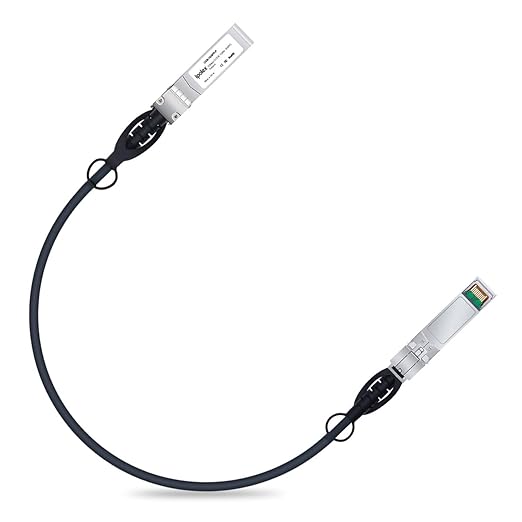 ipolex 1.25G SFP Twinax Cable, Gigabit Direct Attach Copper(DAC) Passive Cable, 0.5m (1.64ft), for Cisco SFP-H1GB-CU0.5M, Ubiquiti, Fortinet, Netgear, D-Link, Supermicro, and More