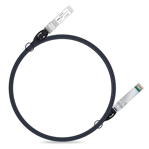 ipolex 1.25G SFP Twinax Cable, Gigabit Direct Attach Copper(DAC) Passive Cable, 2m (6.56ft), for Cisco SFP-H1GB-CU2M, Ubiquiti, Fortinet, Netgear, D-Link, Supermicro, and More
