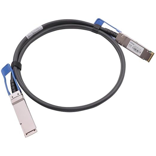 100GbE QSFP28 DAC Twinax Cable, 1.5 Meter 100GBASE-CR Passive Copper Cable, Compatible for Mellanox MCP1600-C0015, with Blue Pull Tab
