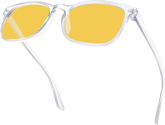 Blue Light Glasses for Woman Men | 99% Blue Light Blocking Glasses | Computer Glassess | Night Driving | Gaming | TV Phone Screen Reader Square Frame | Anti Eyestrain & UV Glare Protection