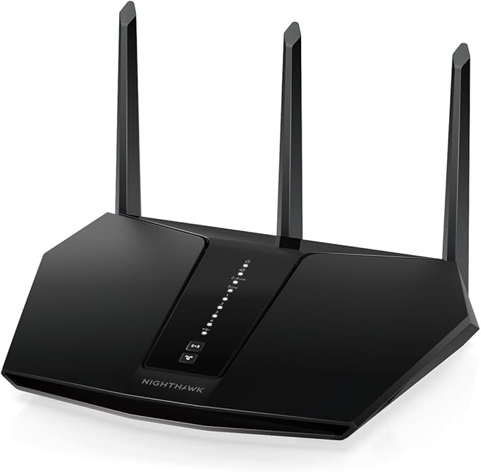 NETGEAR Nighthawk WiFi 6 Router (RAX30) - Security Features, 5-Stream Dual-Band Gigabit Router, AX2400 Wireless Speed (Up to 2.4 Gbps), Covers Up to 2,000 sq.ft. and 20 Devices